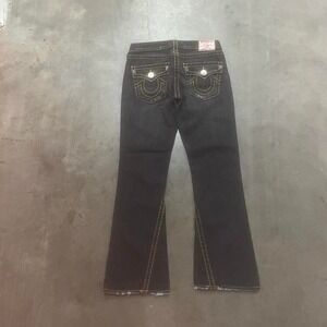 Y2K USA made true religion‎ Joey big T disco embroidered stitched bootcut jeans